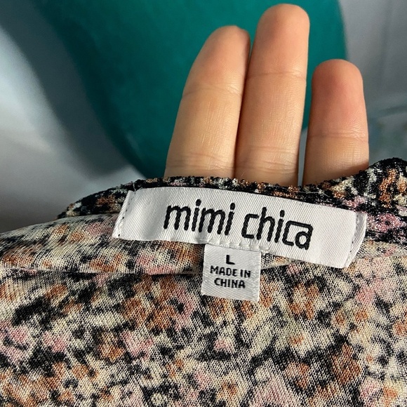 MIMI CHICA : Floral long sleeve dress - Picture 4 of 4